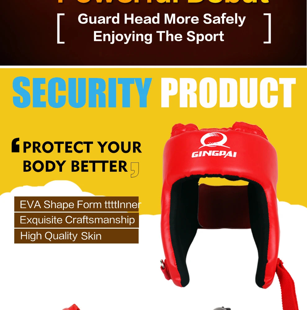 Black Blue Red MMA Helmet adult male Female fighting muay thai kick boxing training helmet safety headgear Sanda Protector Guard