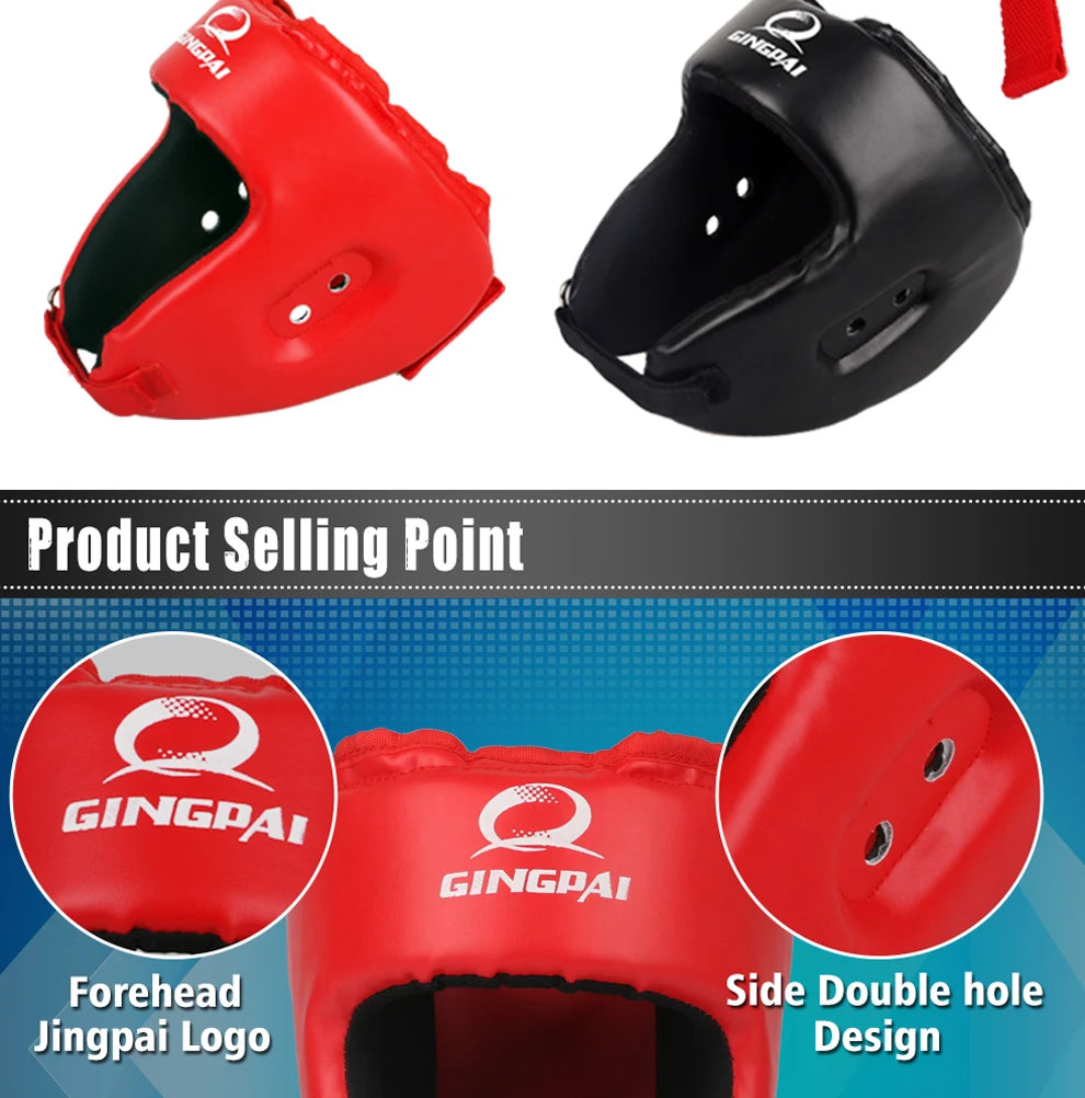 Black Blue Red MMA Helmet adult male Female fighting muay thai kick boxing training helmet safety headgear Sanda Protector Guard
