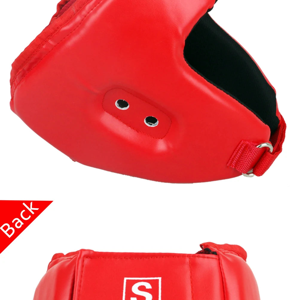 Black Blue Red MMA Helmet adult male Female fighting muay thai kick boxing training helmet safety headgear Sanda Protector Guard