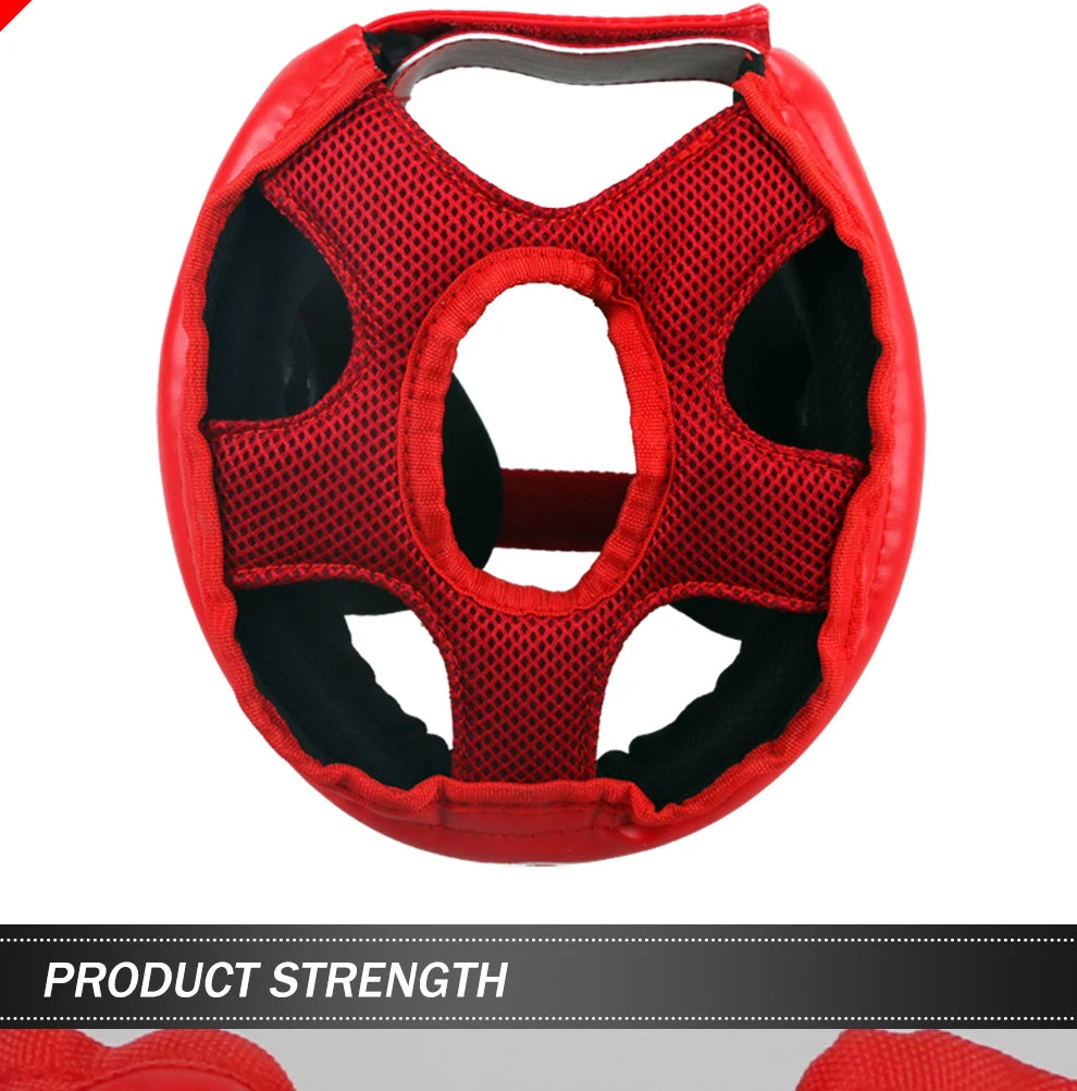 Black Blue Red MMA Helmet adult male Female fighting muay thai kick boxing training helmet safety headgear Sanda Protector Guard