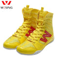 Wesing Professional Boxing Training Shoes For Athletes Anti-Slip High Top Shoes Equipment Fitness Men Footwears