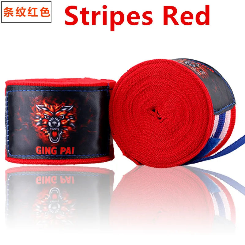 GINGPAI Boxing Bandage Handguard Men and Women Kids Professional Muay Thai MMA Boxing Elastic Bandage Fashion 1 Pair 3m 5m