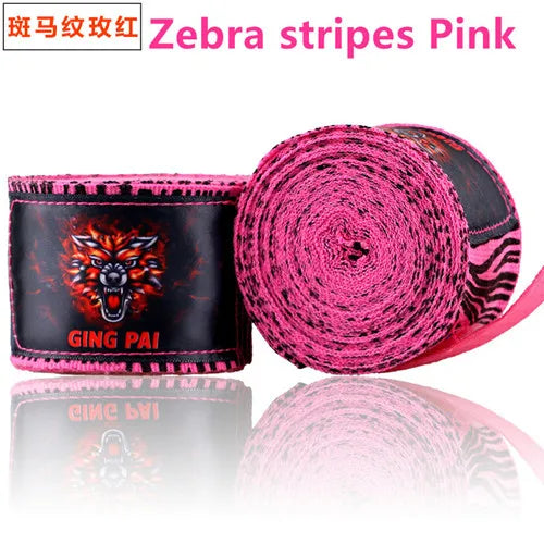 GINGPAI Boxing Bandage Handguard Men and Women Kids Professional Muay Thai MMA Boxing Elastic Bandage Fashion 1 Pair 3m 5m