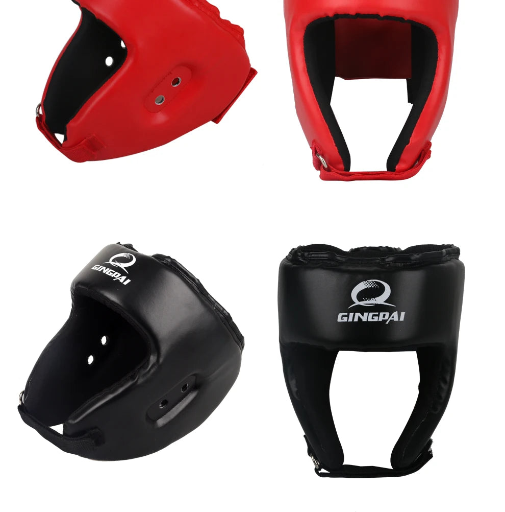 Black Blue Red MMA Helmet adult male Female fighting muay thai kick boxing training helmet safety headgear Sanda Protector Guard