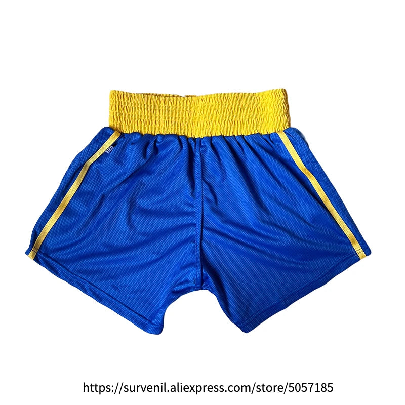Boxing Uniform Men Women Kids Muay Thai Boxing Shorts Sanda Wushu Martial Arts MMA Training Clothing Kickboxing Shorts and Vest