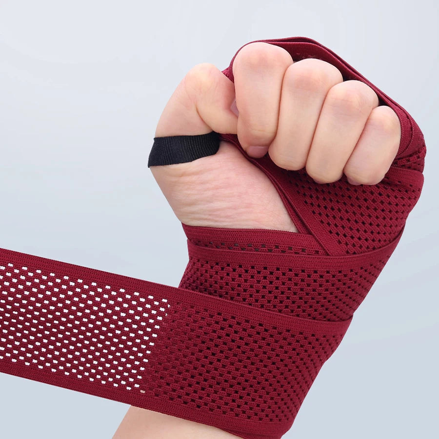 2 Rolls 3/5M Elastic Boxing Bandage Sports Strap Sanda Kick Boxing MMA Hand Gloves Wraps Belt Boxing Sports Wraps Bandage