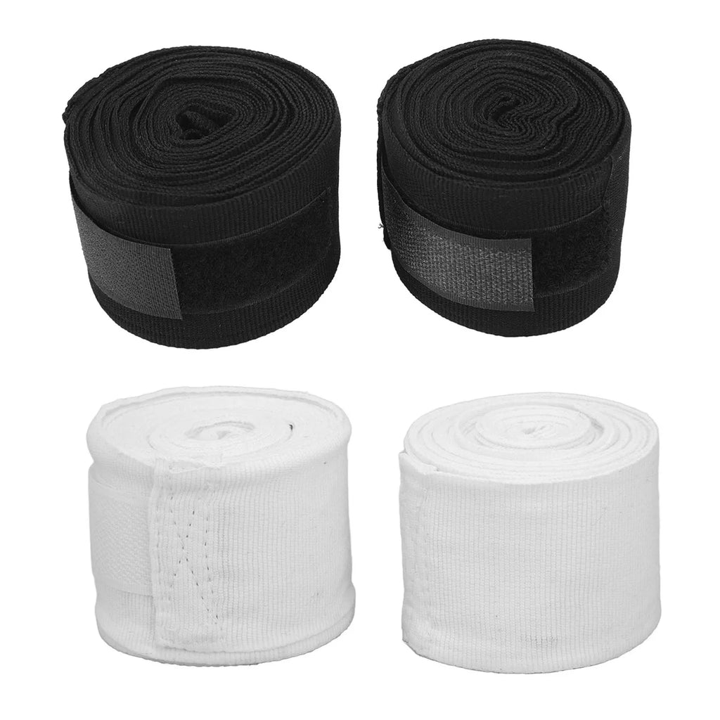 Boxing Handwraps Kickboxing Hand Wraps Cotton Quick Drying 5m Hook Loop Design Sports Hand Wraps Semi Elastic for Racing