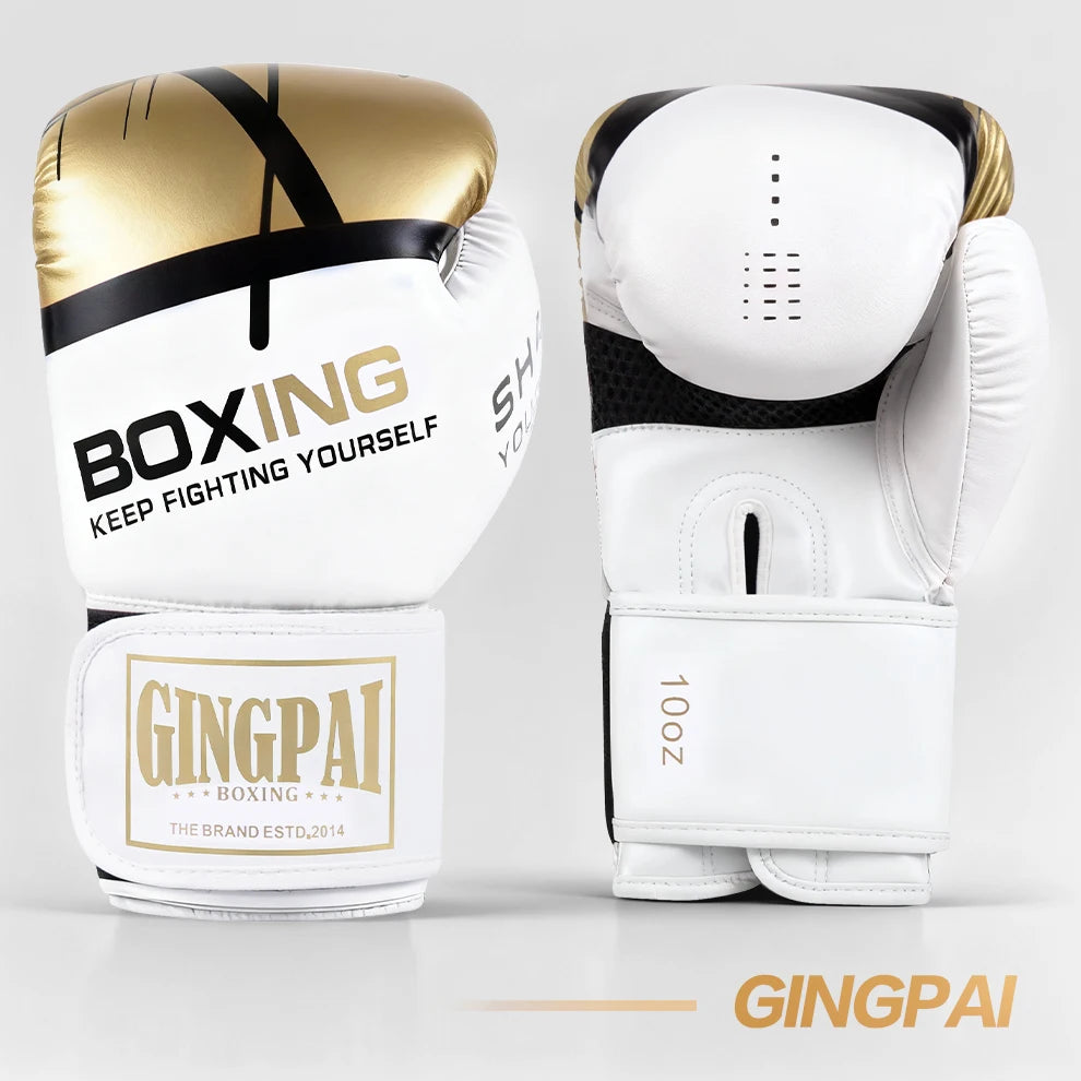 6/8/10/12oz Boxing Gloves Professional Adult Sanda Muay Thai Fighting Gloves Men Kid Women Training Sandbag Free Fight MMA