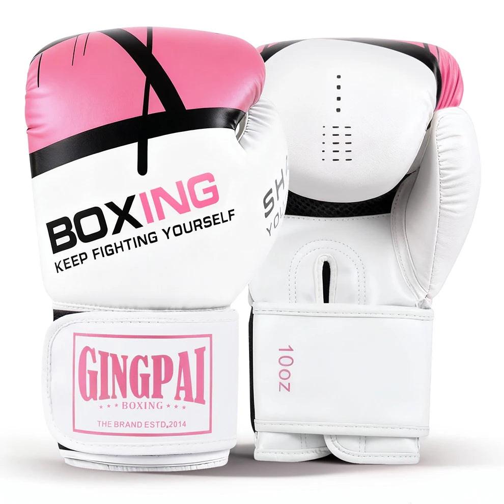 6/8/10/12oz Boxing Gloves Professional Adult Sanda Muay Thai Fighting Gloves Men Kid Women Training Sandbag Free Fight MMA