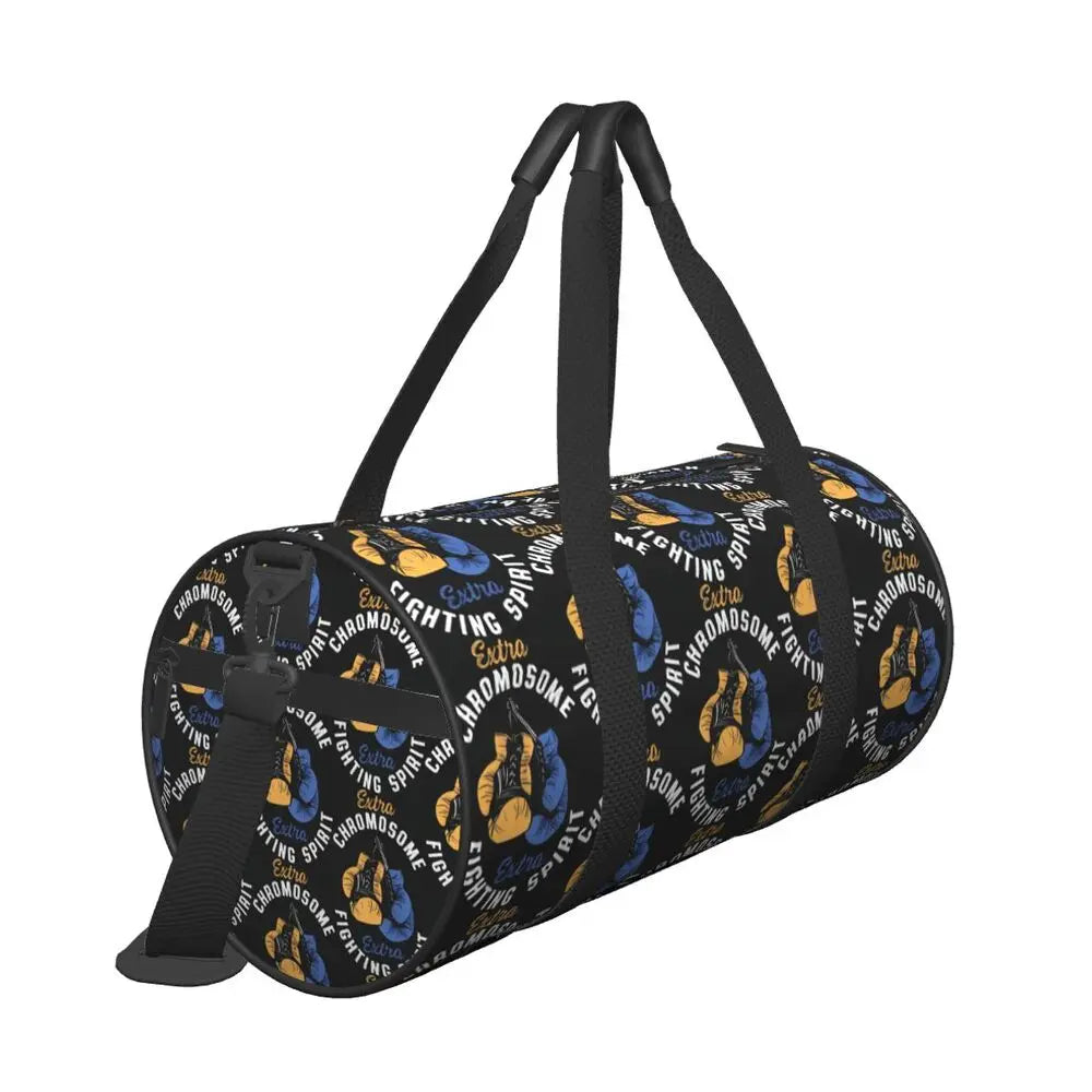 Boxing Gloves Sport Bags Large Gym Bag Portable Men's Custom Handbag Travel Training Retro Fitness Bag