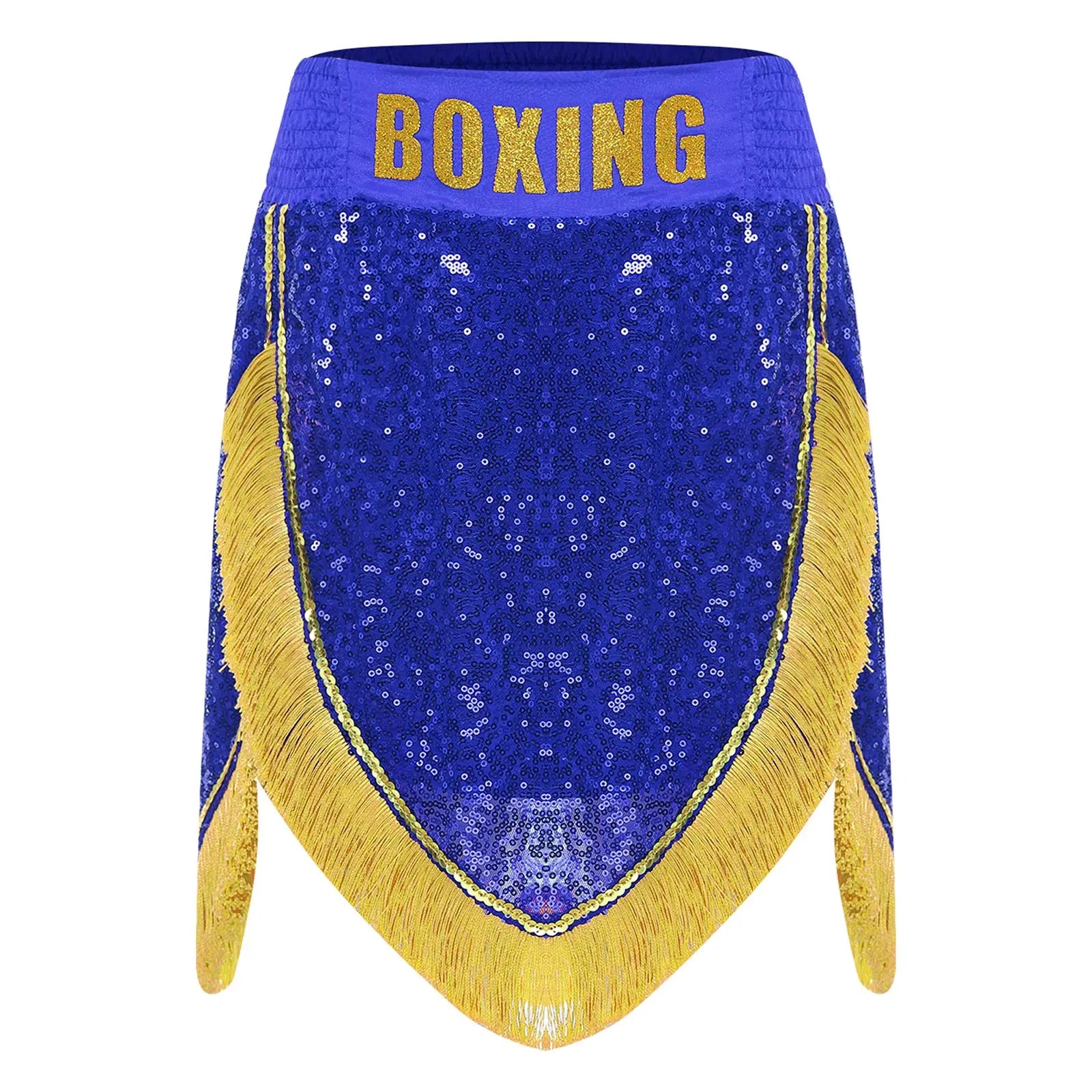 Adult Men's Boxing Competition Skirts Shorts Muay Thai Martial Arts Training Costumes Kickboxing Performance Fringe Shorts
