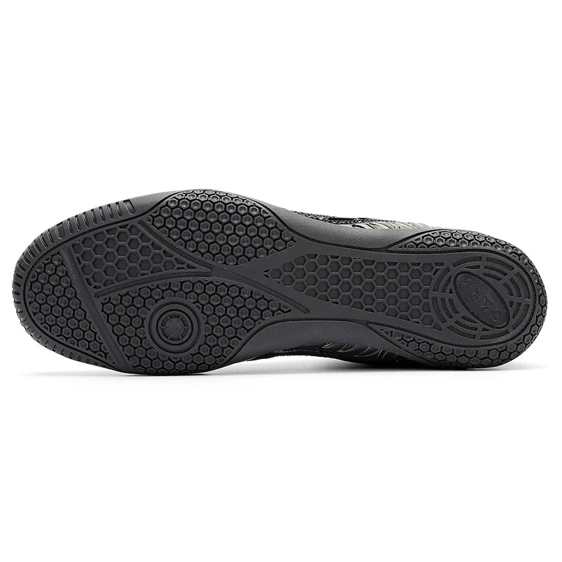 Professional Boxing and Wrestling Shoes for Men, Black and White Classic Comfort Training Boxing and Wrestling Fighting Shoes