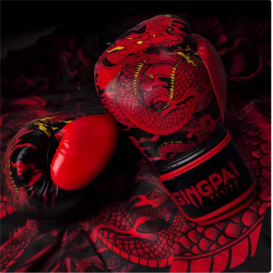 10/12/14oz Boxing Gloves Professional Adult Sanda Muay Thai Fighting Gloves Men and Women Training Sandbag Free Fight MMA