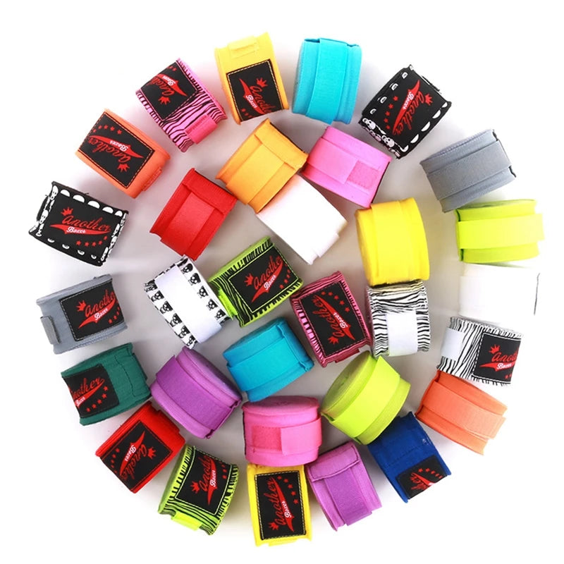 Boxing Handwraps 1Pair 3M/5M Elastic Print Bandage Gloves Wrist Support For Boxing Kickboxing Training Muay Thai MMA Hand Wraps