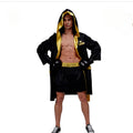 Adult Boxing Champion Cosplay Costume Man Women Boxer Robe Gold Belt Suits Competition Training Muay Halloween Party Uniform