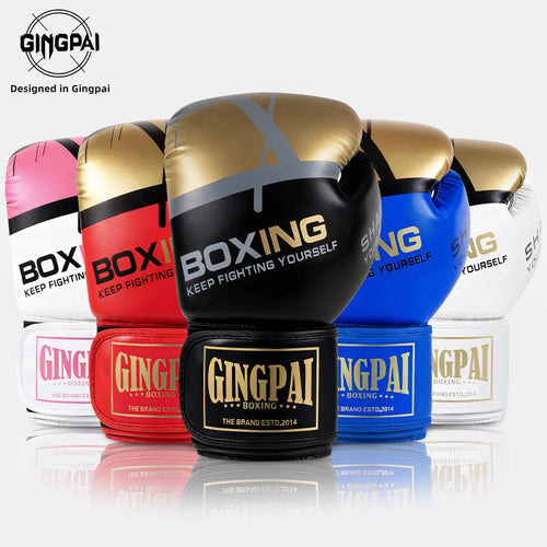 6/8/10/12oz Boxing Gloves Professional Adult Sanda Muay Thai Fighting Gloves Men Kid Women Training Sandbag Free Fight MMA