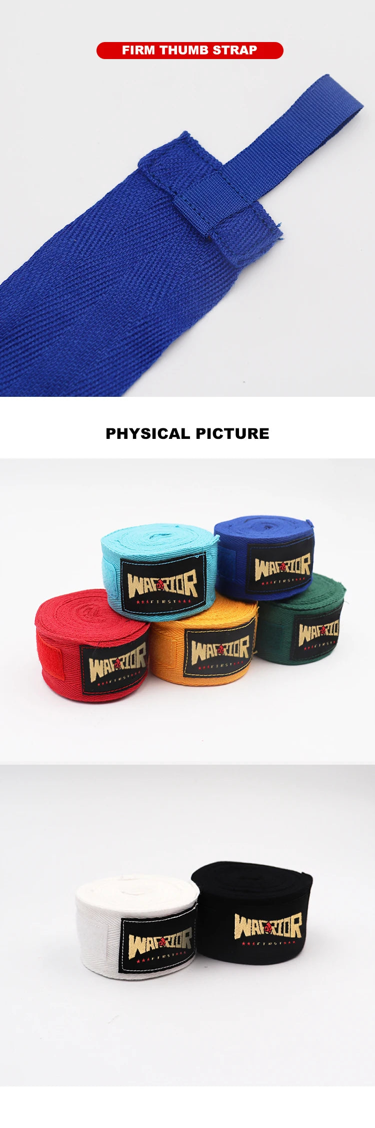 2pcs/pack 3M/5M Length 100% Cotton Boxing Hand Wraps MMA Muay Thai Kick Boxing Handwraps For Training Bandages