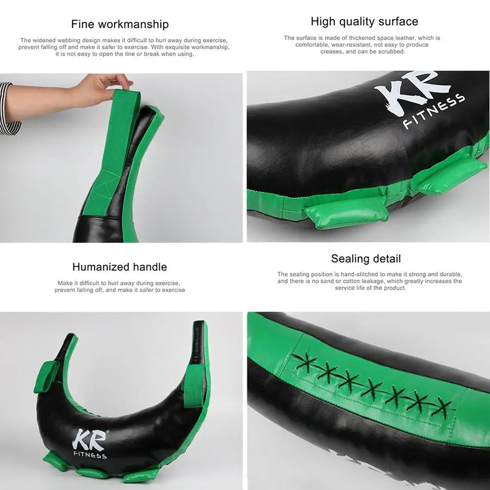 PU Boxing Training Bulgarian Power Bag Muays Thai Training Sand Sandbag 5-20kg Workout MMA Boxing Power Bag Empty Bag dropship