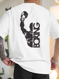 Men's BOXING Sports Fitness T Shirt Cotton Tee Casual Oversized Summer Spring Loose Top Streetwear BOXING lovers Gifts Novelty