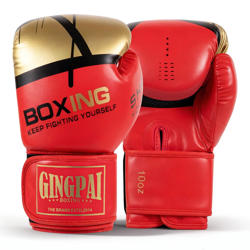 6/8/10/12oz Boxing Gloves Professional Adult Sanda Muay Thai Fighting Gloves Men Kid Women Training Sandbag Free Fight MMA