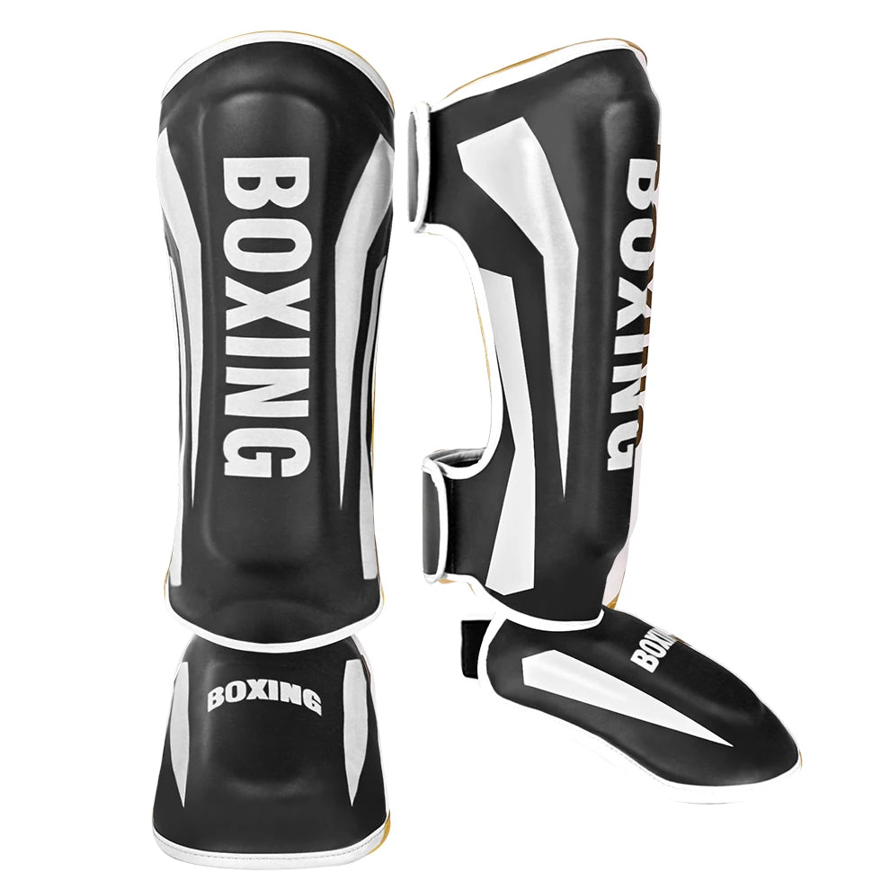Muay Thai leg protection Sanda combat back of foot protection shin protection boxing thickened combat gear ankle protection