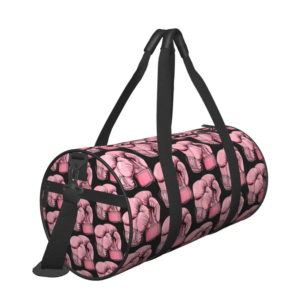 Boxing Gloves Sport Bags Large Gym Bag Portable Men's Custom Handbag Travel Training Retro Fitness Bag