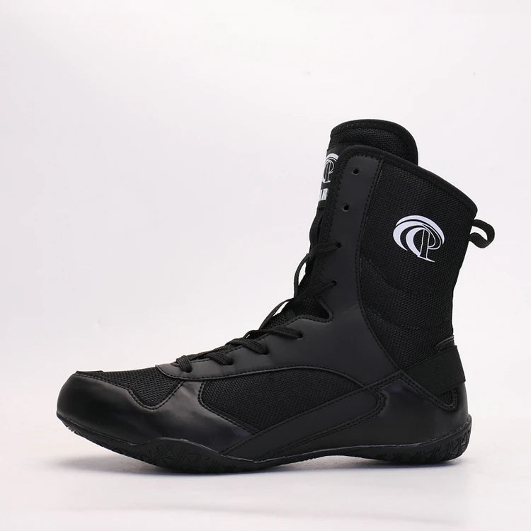Professional Boxing Shoes Men High Top Wrestling Training Sneakers 7517
