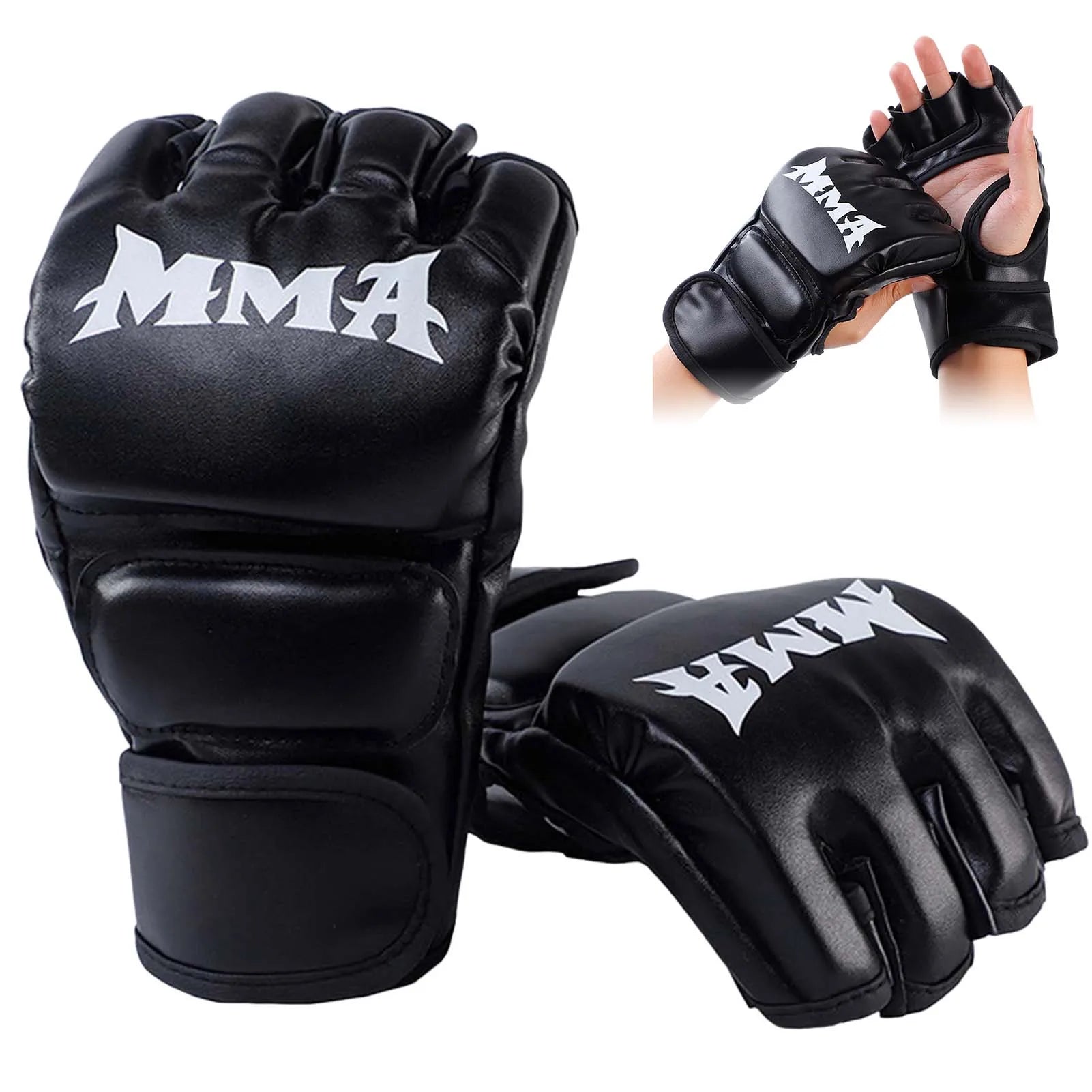 Martial Arts Training MMA Gloves Durable Construction Impact Resistance Sparring Mitts Suitable for Punching Bag