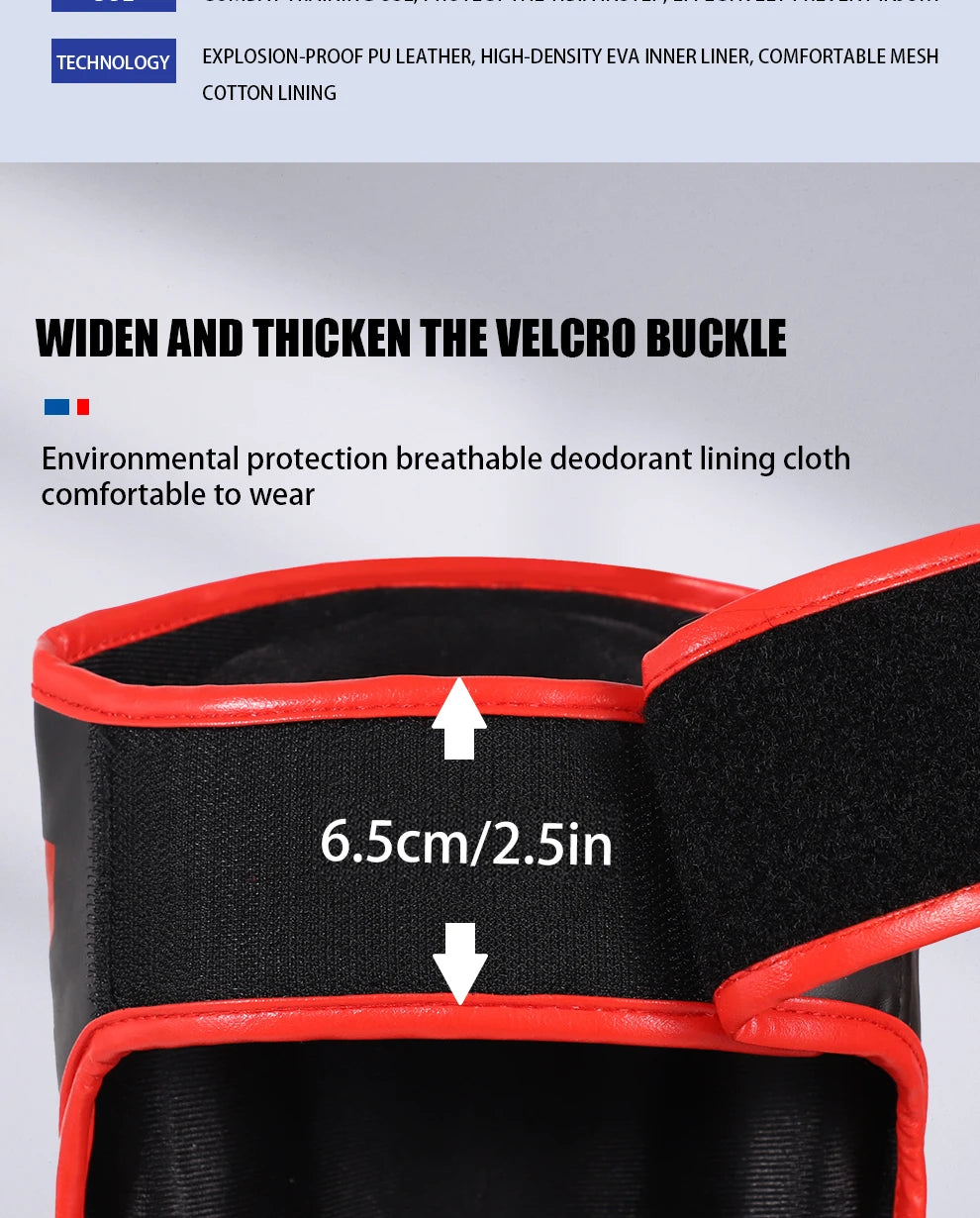 Muay Thai leg protection Sanda combat back of foot protection shin protection boxing thickened combat gear ankle protection