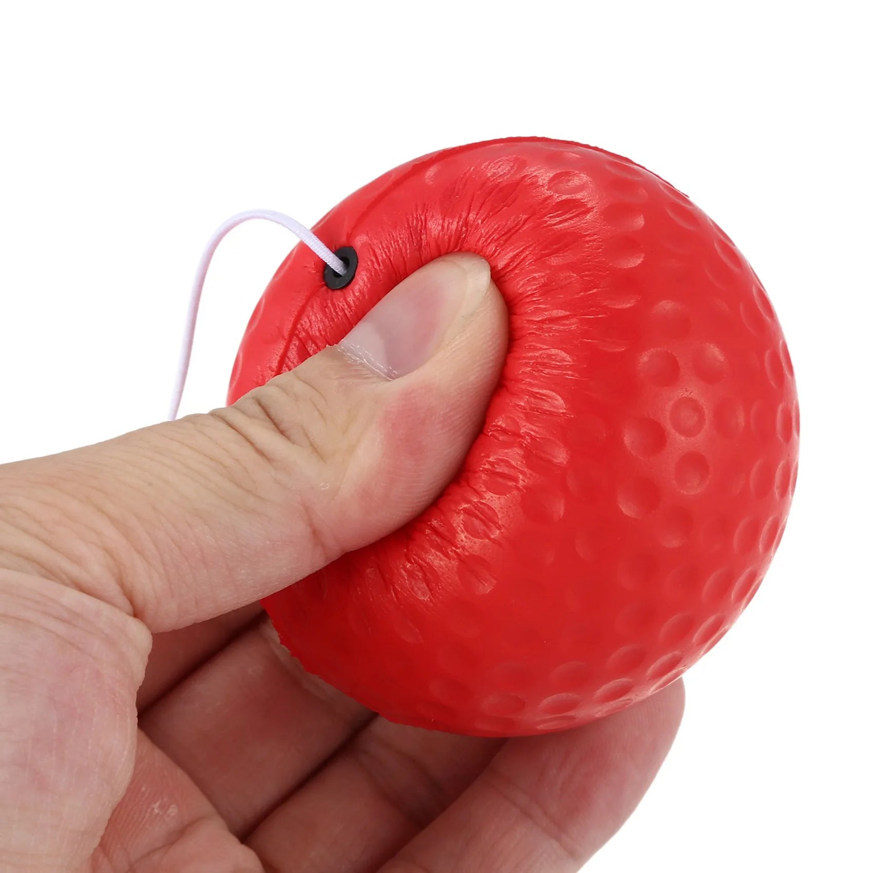 RTSHE-2X Boxing Reflex Speed Punch Ball Sanda Boxer Raising Reaction Force Hand Eye Training Set Stress Reaction Ball Red