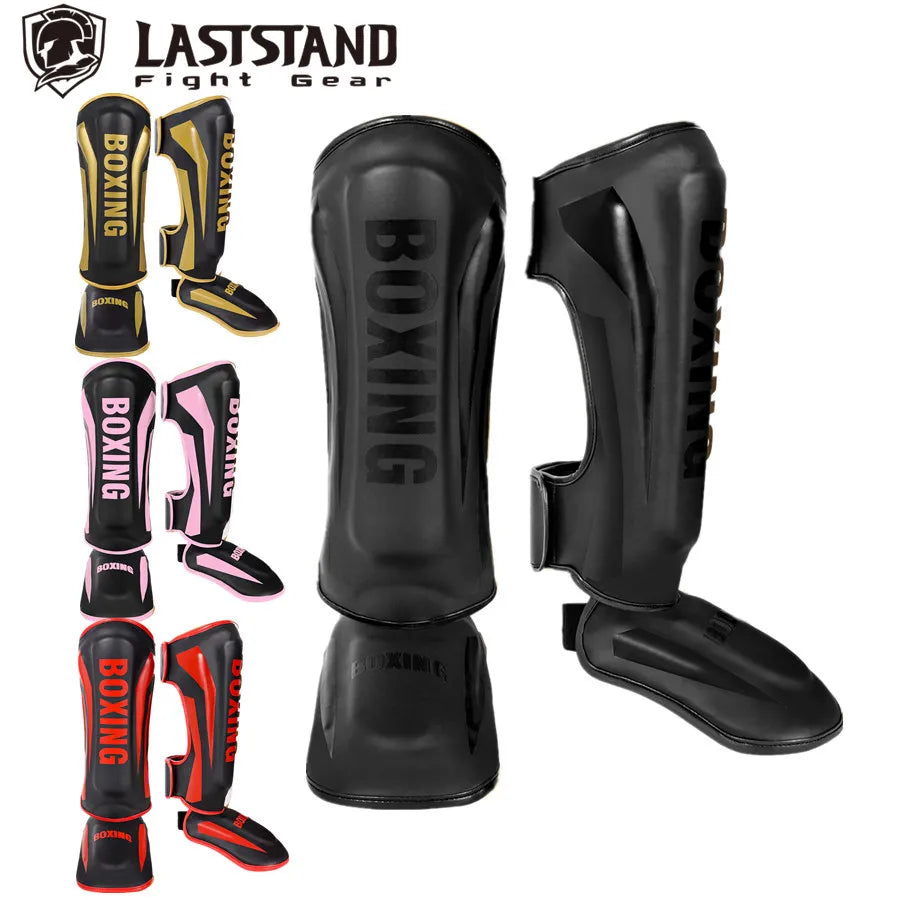 Muay Thai leg protection Sanda combat back of foot protection shin protection boxing thickened combat gear ankle protection