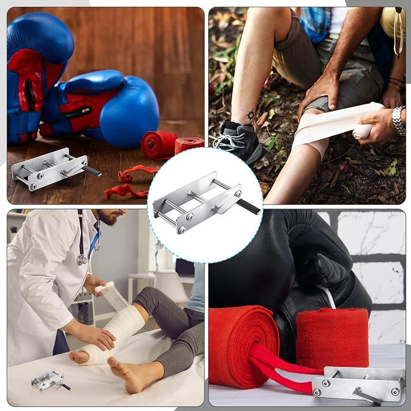 Portable Iron Boxing Hand Wrap Roller Manual Bandage Winder Tool Easy Use Quick Winding For Boxing Martial Arts Training Gear