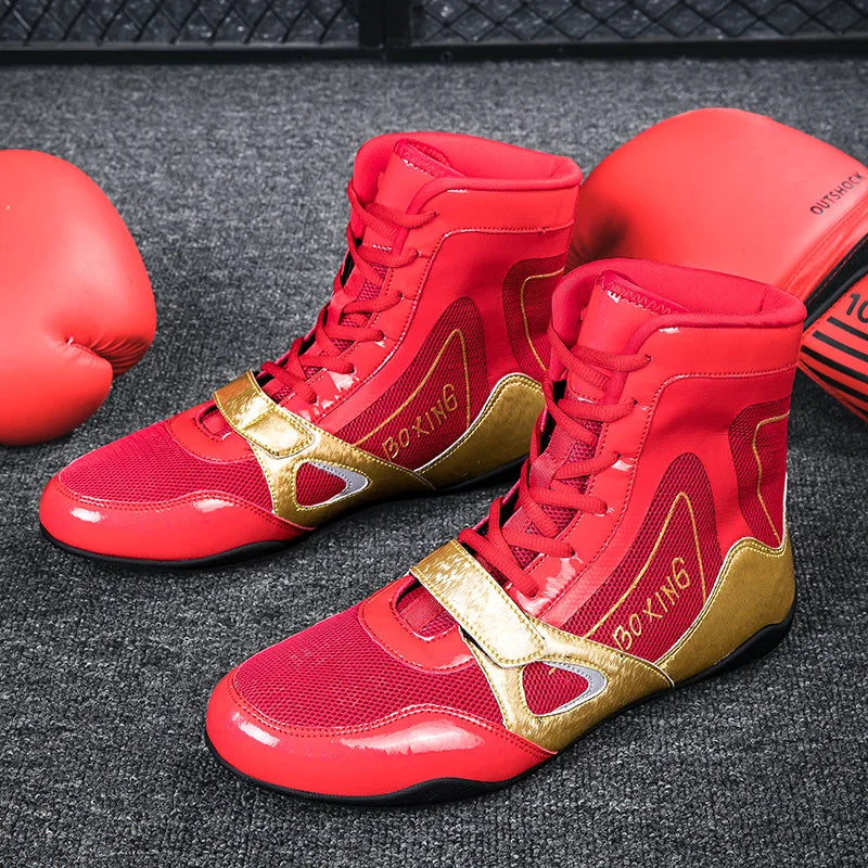 New Style Professional Boxing Shoes Men Comfortable Boxing Sneakers Breathable Wrestling Fighting Shoes Non Slip Combat Sneakers