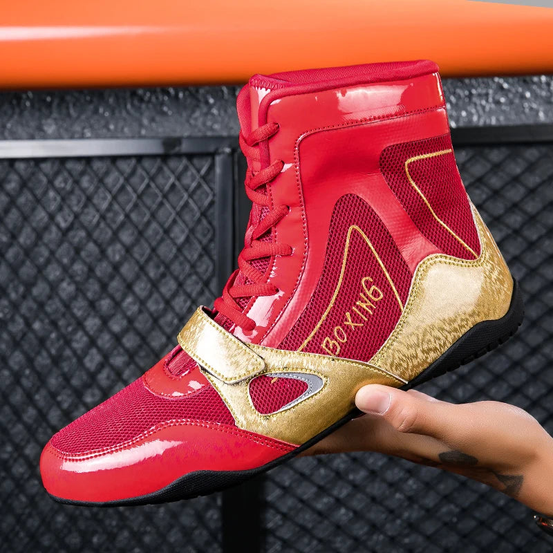 New Style Professional Boxing Shoes Men Comfortable Boxing Sneakers Breathable Wrestling Fighting Shoes Non Slip Combat Sneakers