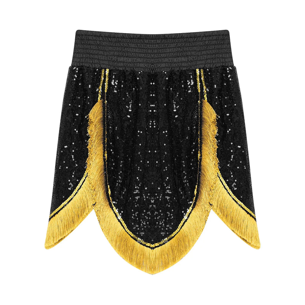 Adult Men's Boxing Competition Skirts Shorts Muay Thai Martial Arts Training Costumes Kickboxing Performance Fringe Shorts