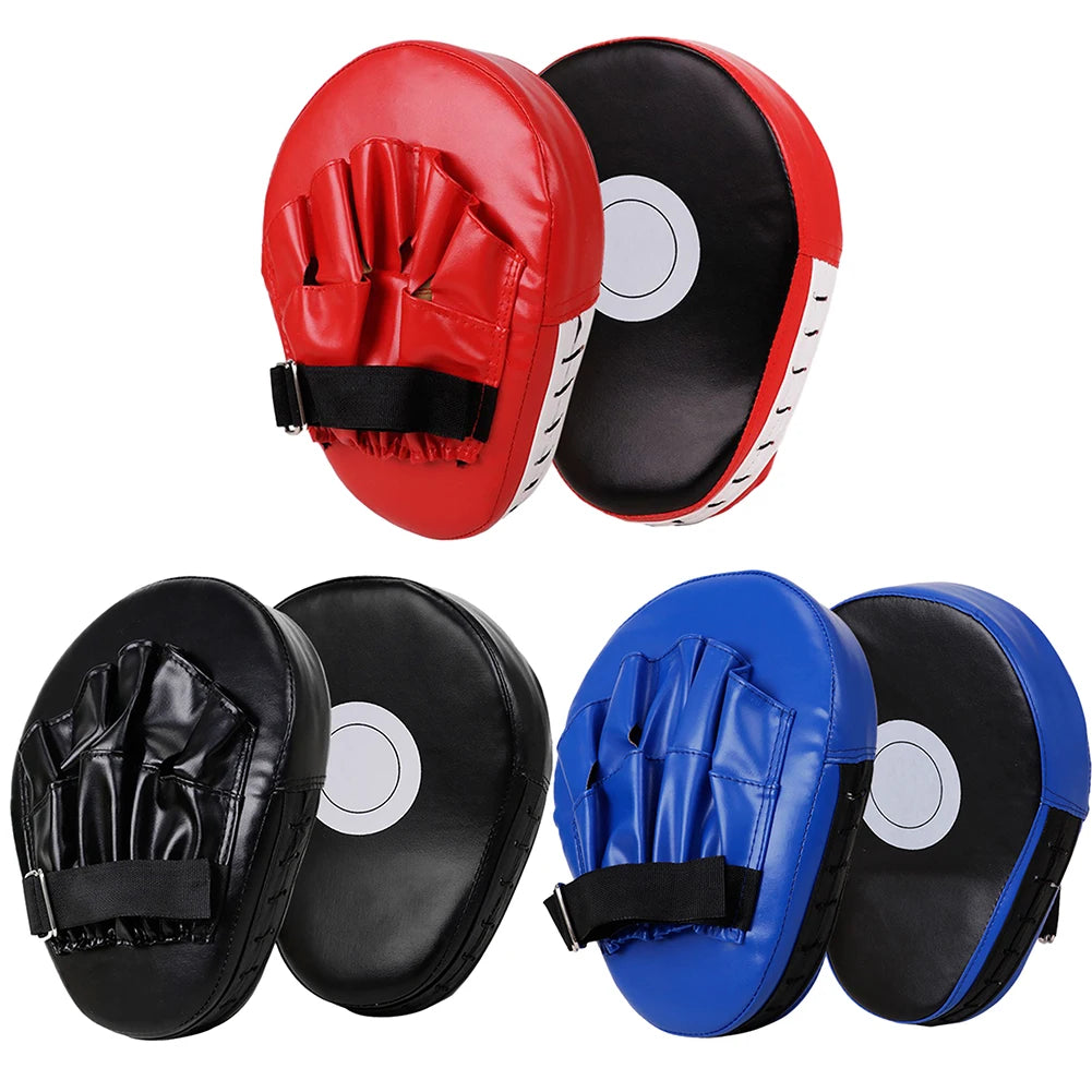 Curved Boxing Hand Target PU Leather Curved Punching Mitts Breathable Kickboxing Pads Boxing Focus Pad for Martial Arts Training