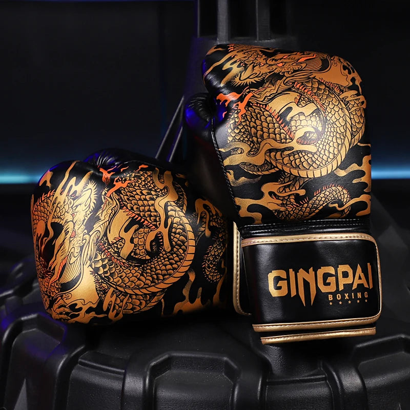 10/12/14oz Boxing Gloves Professional Adult Sanda Muay Thai Fighting Gloves Men and Women Training Sandbag Free Fight MMA