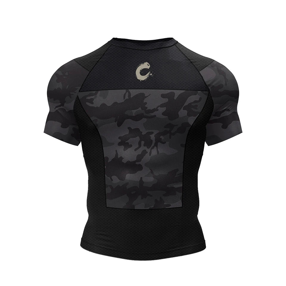Black No Gi BJJ Jiu Jitsu T-shirt +MMA Shorts Sets Boxing Rashguard for Men Jiu Jitsu Compression Workout Wear Sport Jerseys