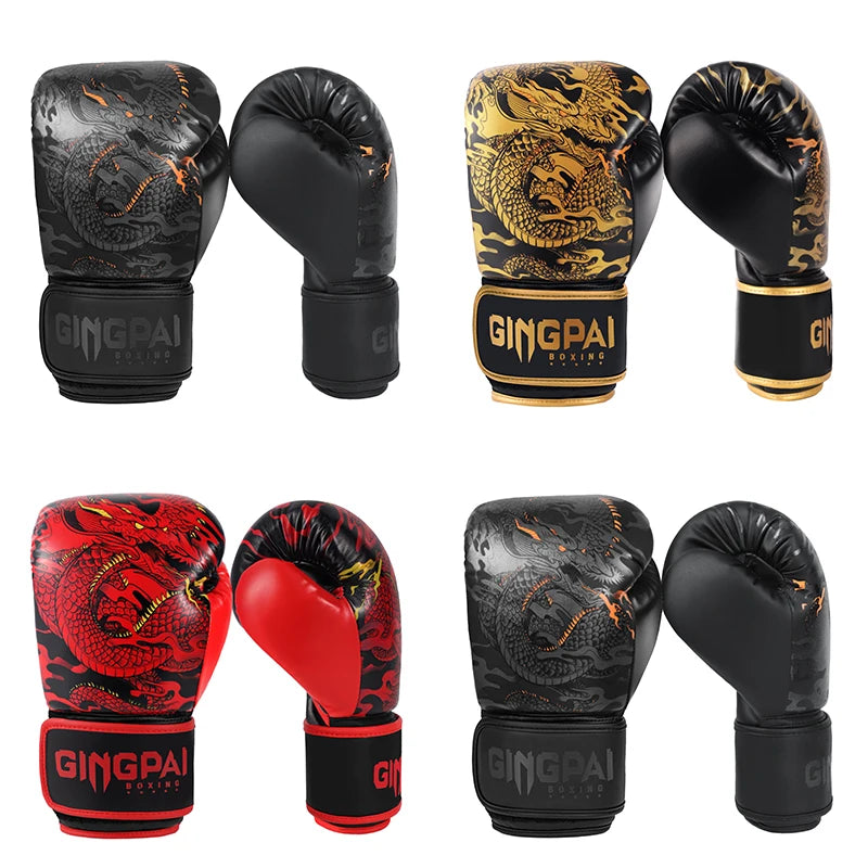 10/12/14oz Boxing Gloves Professional Adult Sanda Muay Thai Fighting Gloves Men and Women Training Sandbag Free Fight MMA