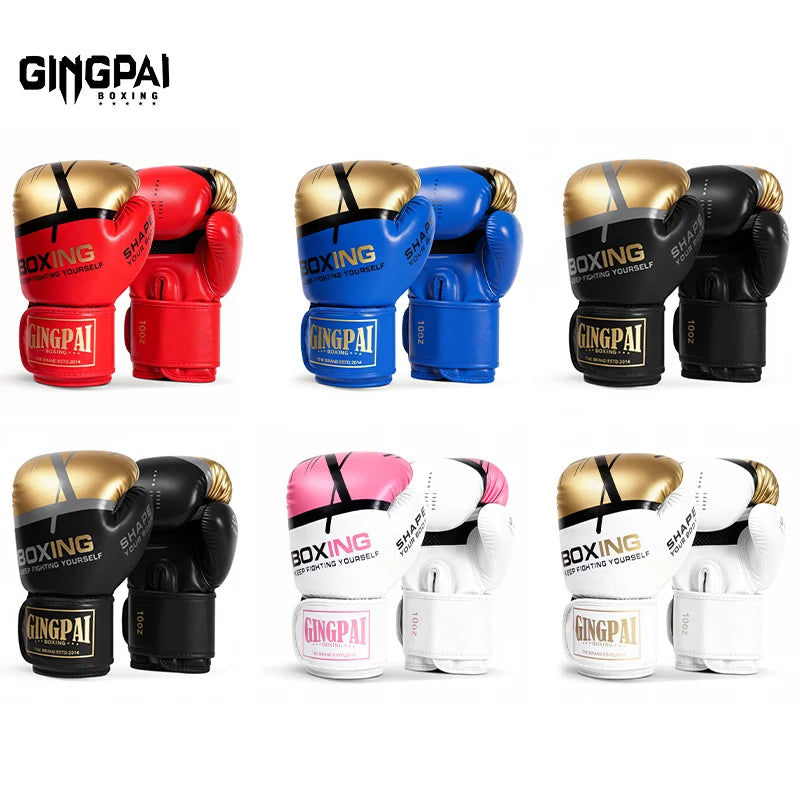 6/8/10/12oz Boxing Gloves Professional Adult Sanda Muay Thai Fighting Gloves Men Kid Women Training Sandbag Free Fight MMA