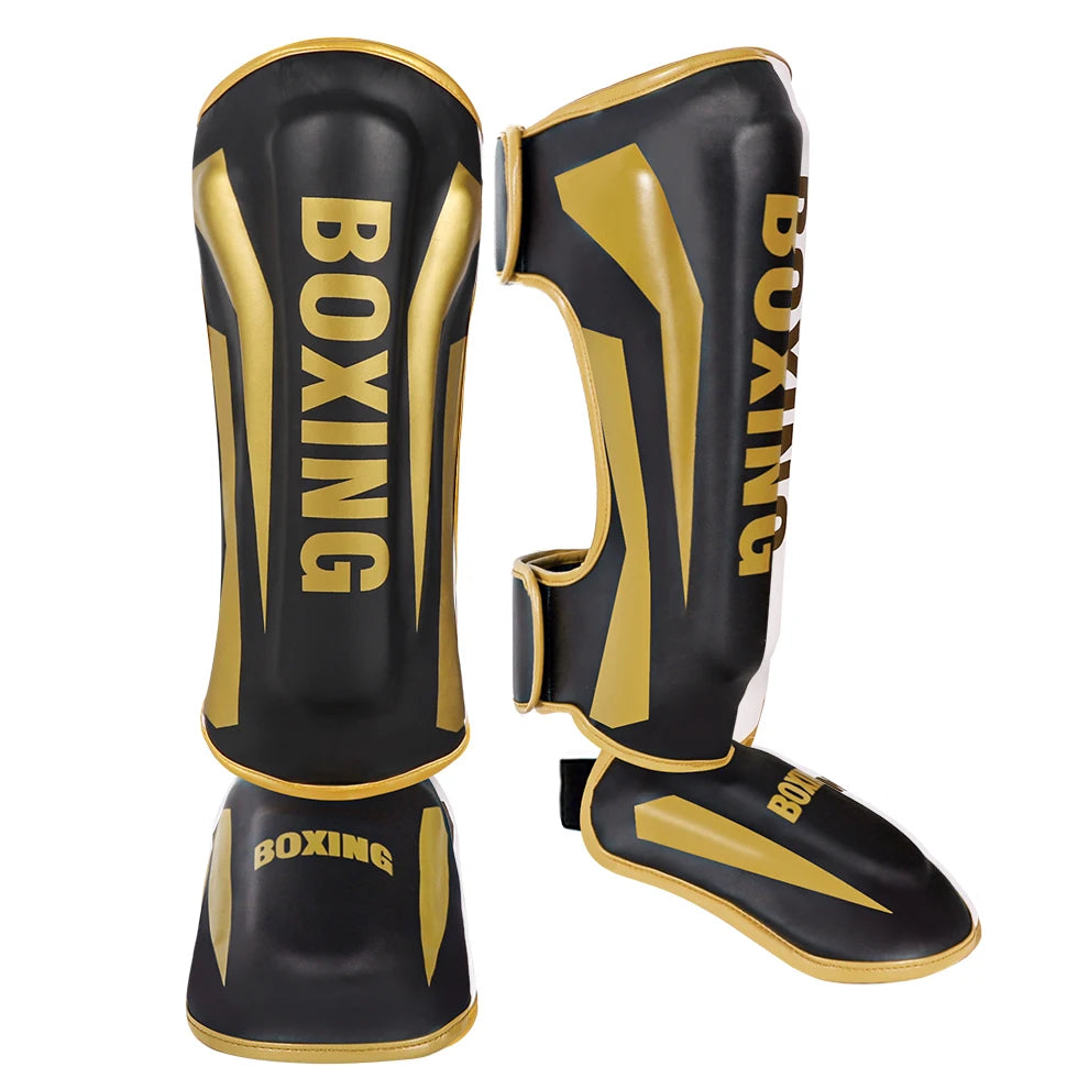 Muay Thai leg protection Sanda combat back of foot protection shin protection boxing thickened combat gear ankle protection