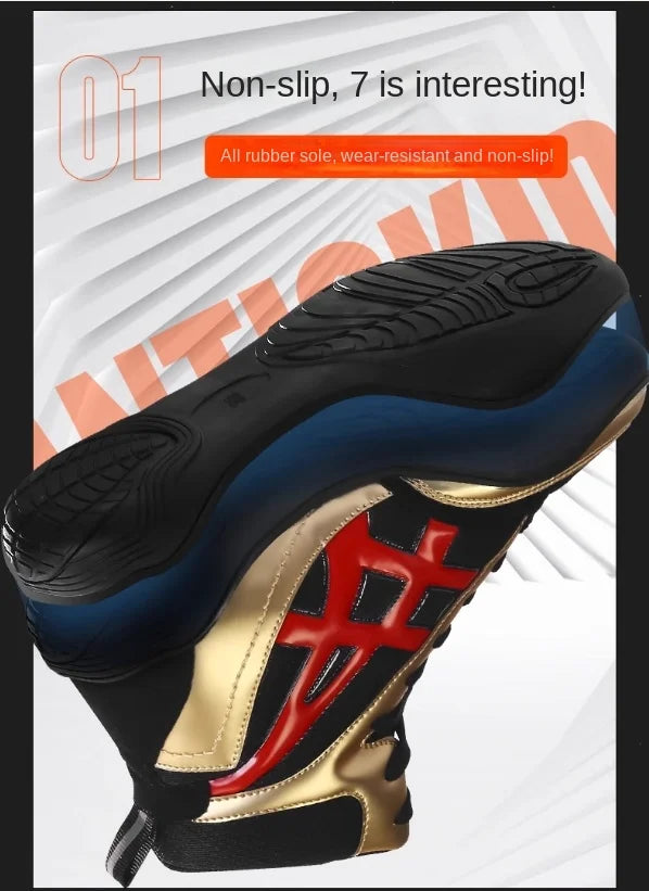Men professional boxing wrestling fighting shoes Lightweight and Breathable best women's men's boxing Wrestling shoes boots