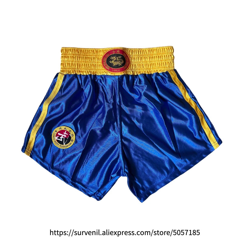 Boxing Uniform Men Women Kids Muay Thai Boxing Shorts Sanda Wushu Martial Arts MMA Training Clothing Kickboxing Shorts and Vest