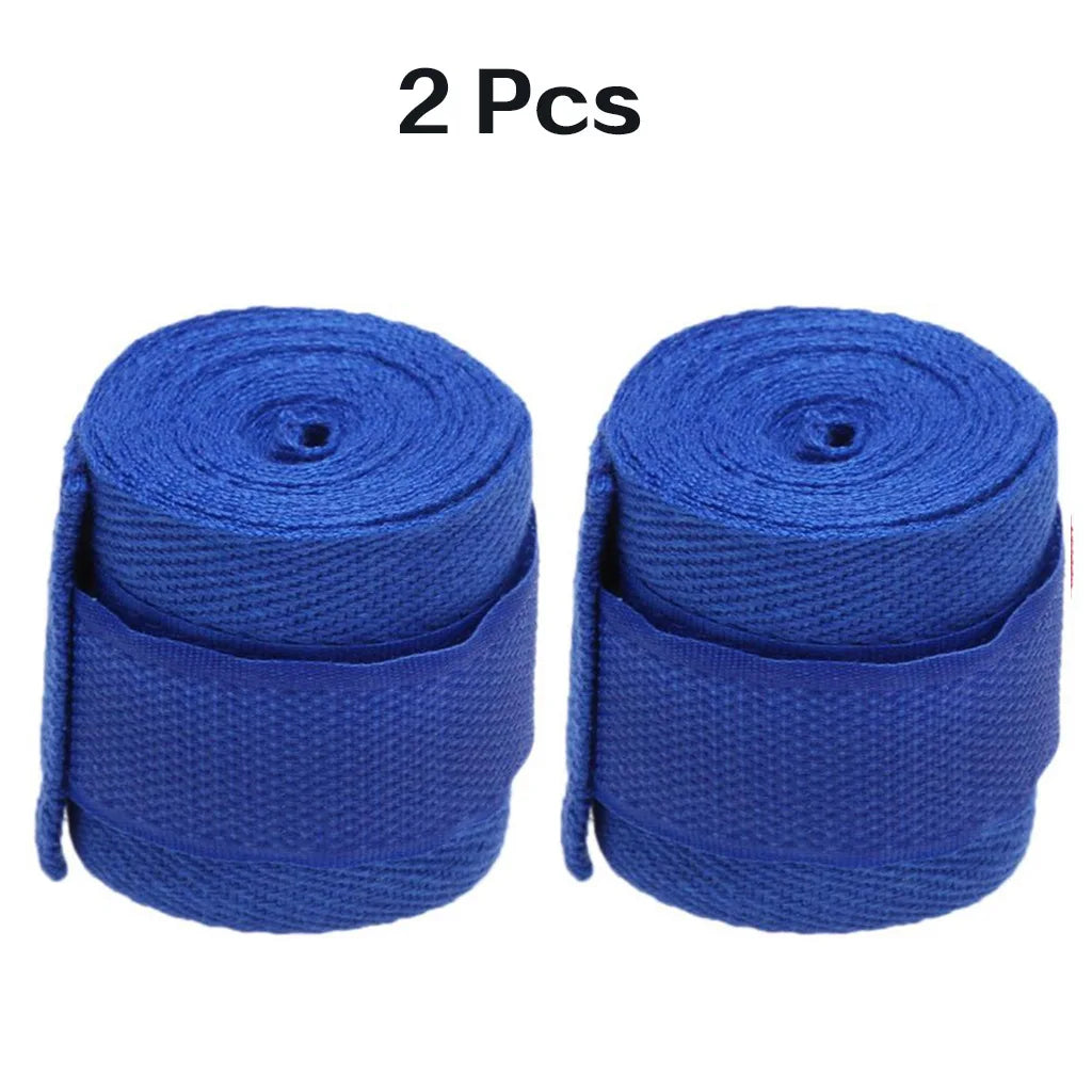 2.5m Cotton Boxing Hand Wraps for Men & Women, Muay Thai, Mixed Martial Arts, Fighting Sports Wrist Support, Knee Protector