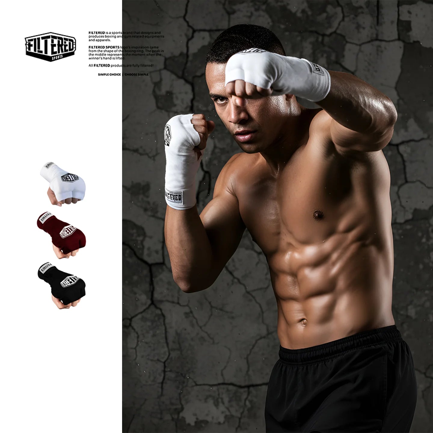 Speed Wrap Hand Wraps for Boxing & MMA - Quick Self-Adjusting Gel Padding, Hand Protection for Training, Fighting, Fitness