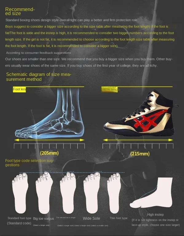 Men professional boxing wrestling fighting shoes Lightweight and Breathable best women's men's boxing Wrestling shoes boots