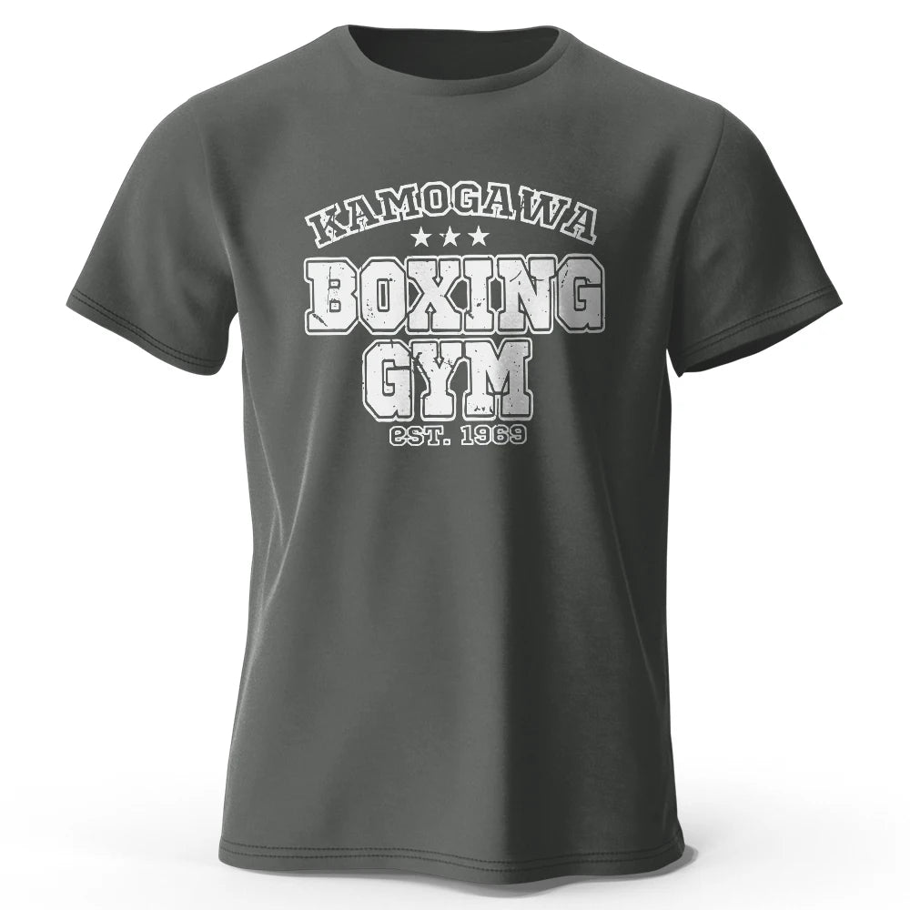 Men's Boxing Gym T-shirt Sport 100% Cotton Print Vintage Classic Tees for Men Women Sportswear Tops