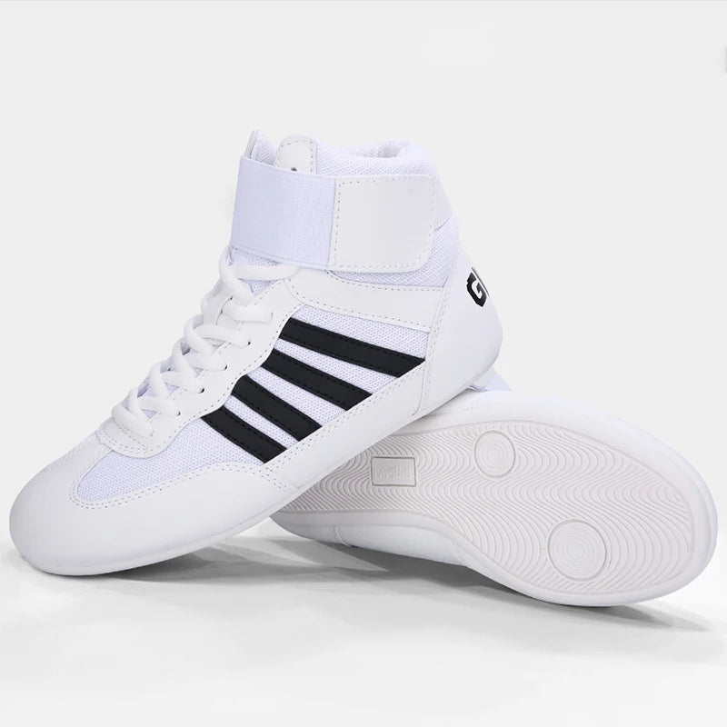 Professional Wrestling Shoes Boxing Shoes Men Women Training Shoes Tendon Bottom Artificial Leather Sports Shoes Breathable Soft
