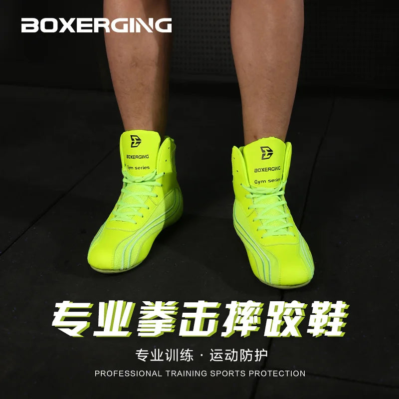 New Breathable Boxing Shoes For Men And Women Wrestling Shoes Shock-absorbing Non-slip Boxing Fighting Shoes
