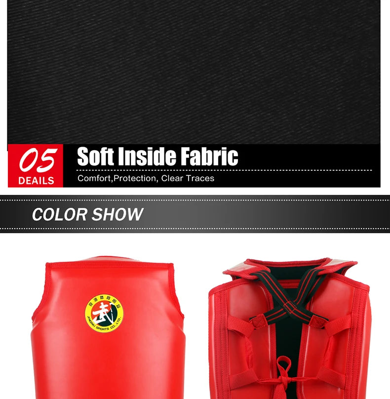 New Thickened MMA Chest Protector Sanda Wrestling Chest Support Protective Gear Boxing Sparring Fighting Body Protector